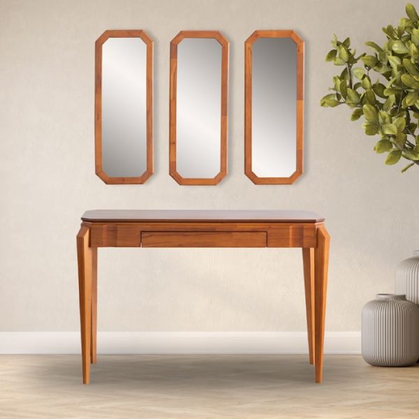Orchid Curved-Edge Wooden Console