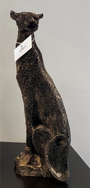 Designer Big Cat Tabletop Sculpture - Image 4