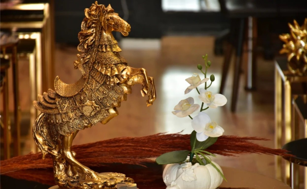 Intricately Adorned Horse Sculpture - Image 2