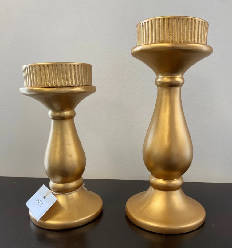 Chess Pawn Style Candle Holder Set - Image 3