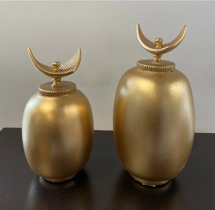 Celestial Crescent Sculpture Set - Set of 2 - Image 2