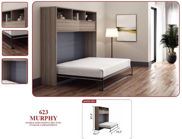 Murphy Queen Foldable Bed – Space-Saving & Stylish - Image 2