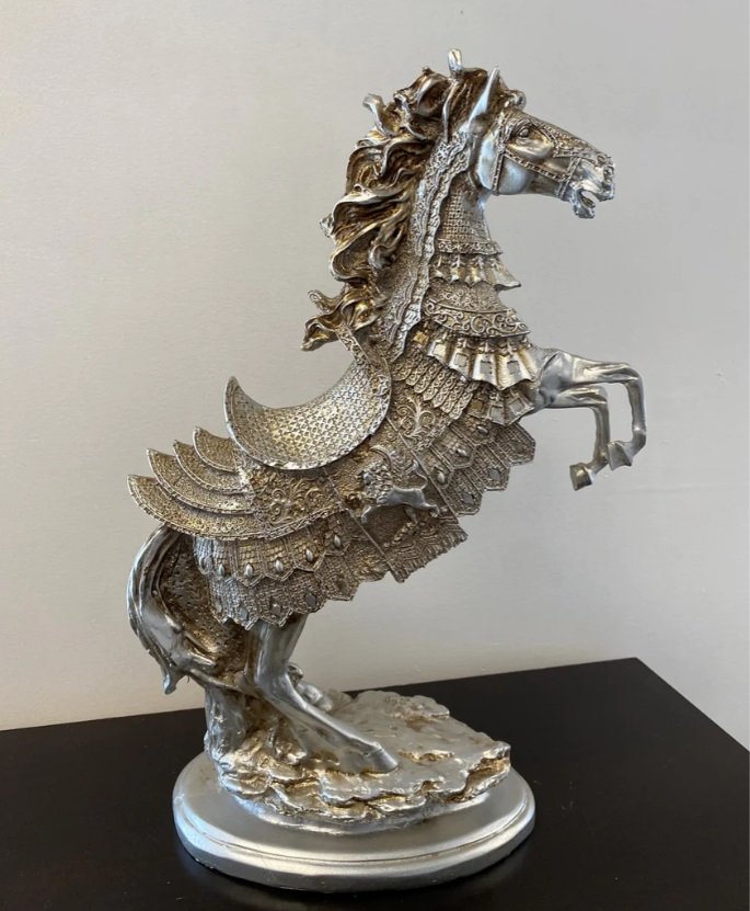 Intricately Adorned Horse Sculpture - Image 3