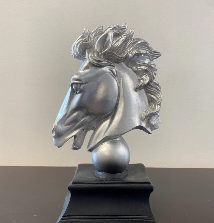 Horse Head Sphere Sculpture - Image 2