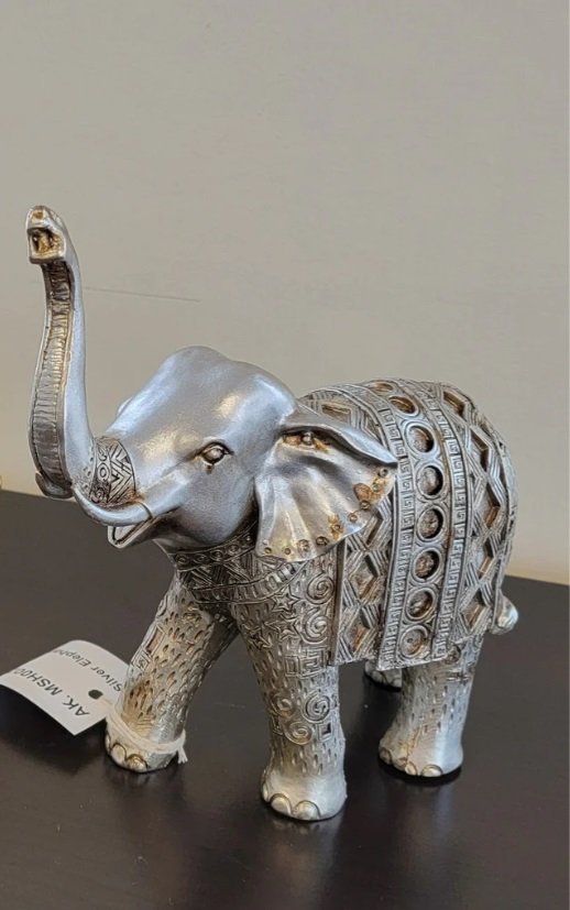 Decorative Elephant Tabletop Sculpture - Image 3