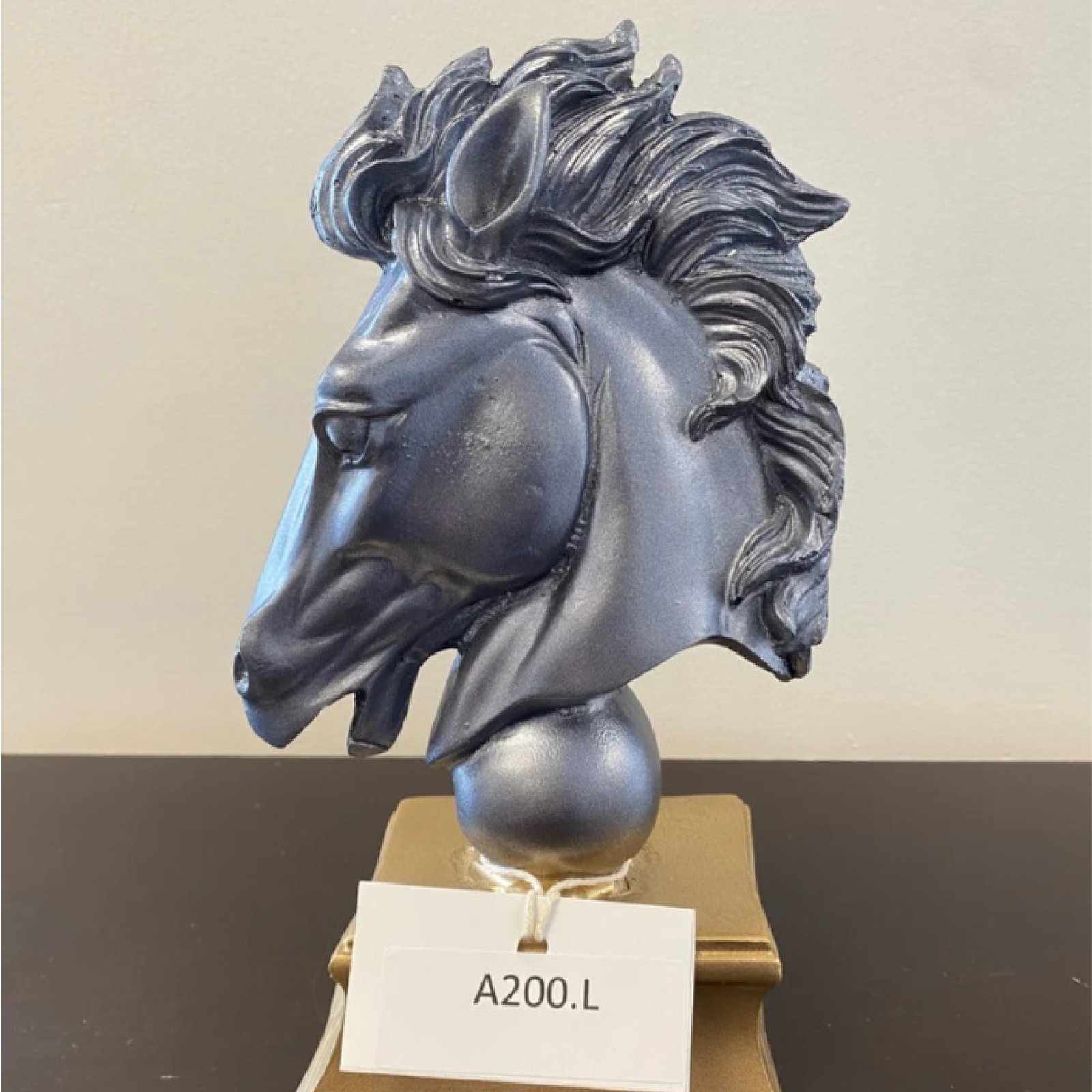 Horse Head Sphere Sculpture