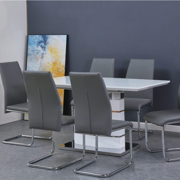 Danny Extension Dining Table Set (T + 6C)