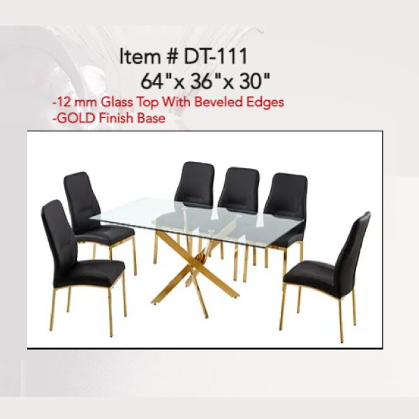 Carolina Parakeet 64" Glass Dining Table