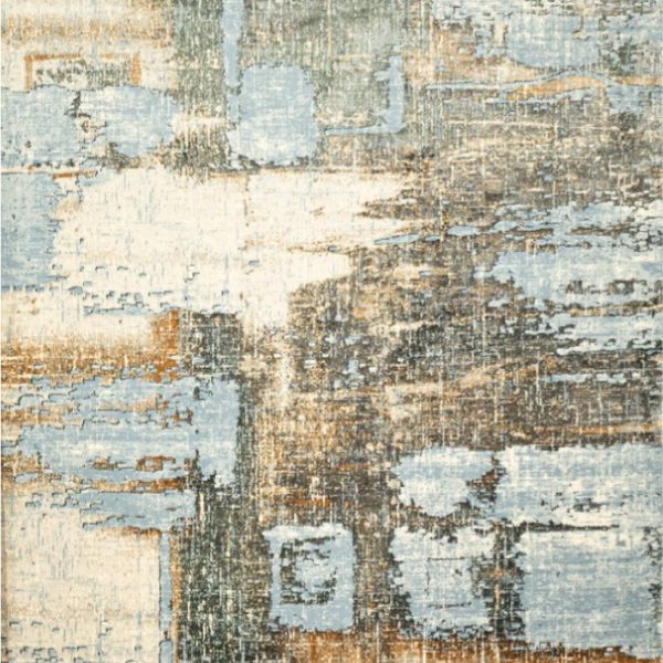 Emojy 17204 Blue Grey Turkish Area Rug Modern & Stylish