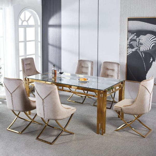 Ethan Gold Dining Table