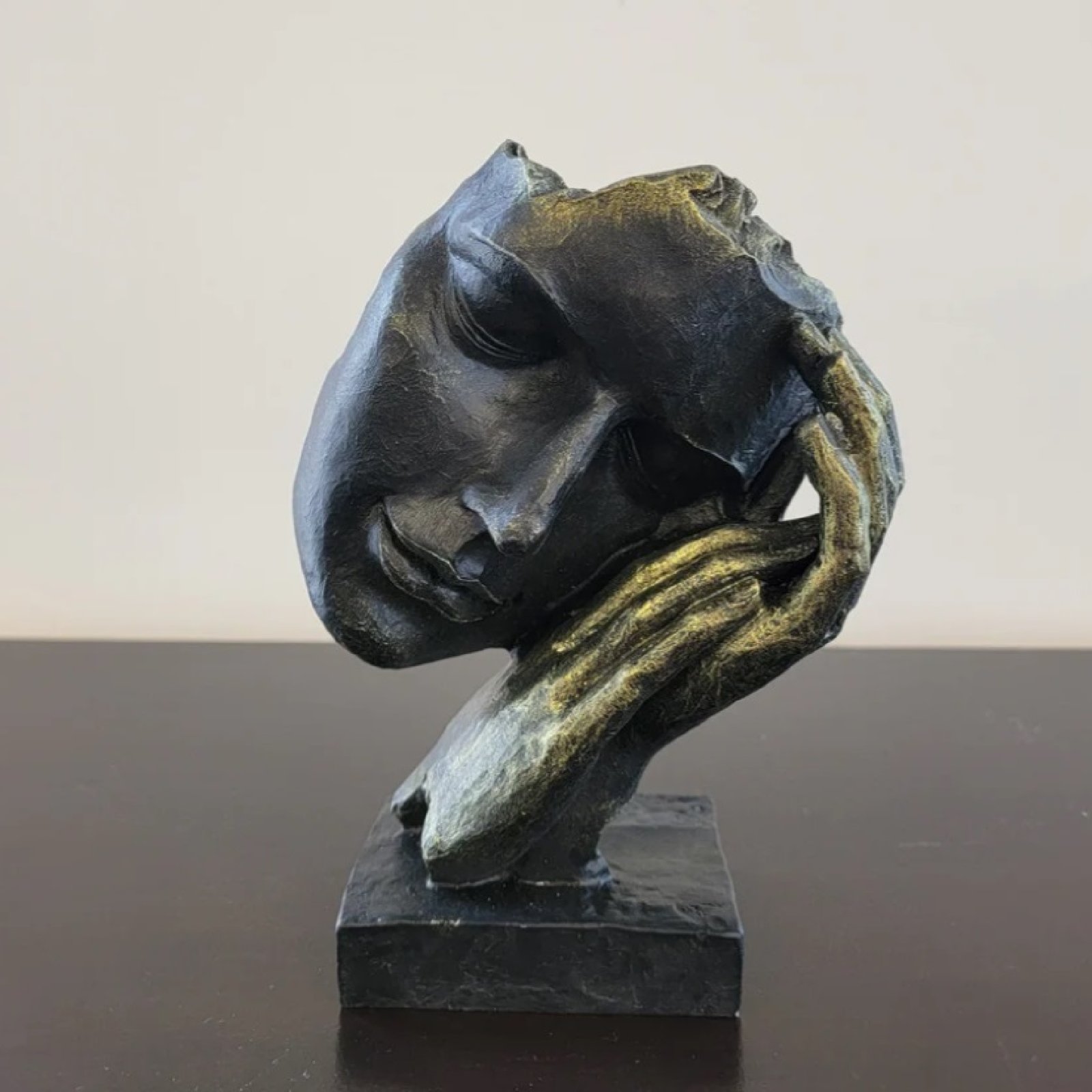 Minimalist Sleeping Hands Sculpture