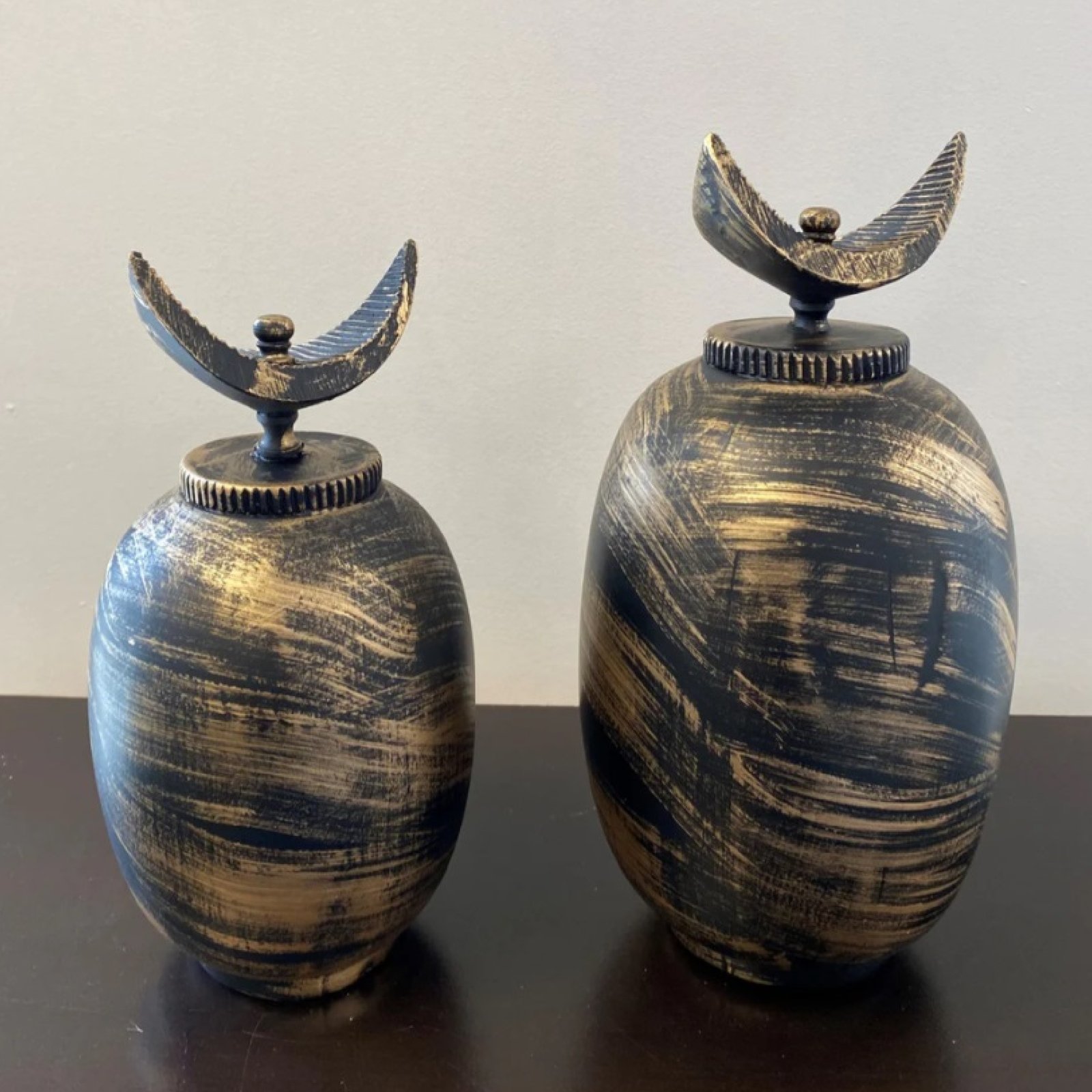 Celestial Crescent Sculpture Set - Set of 2