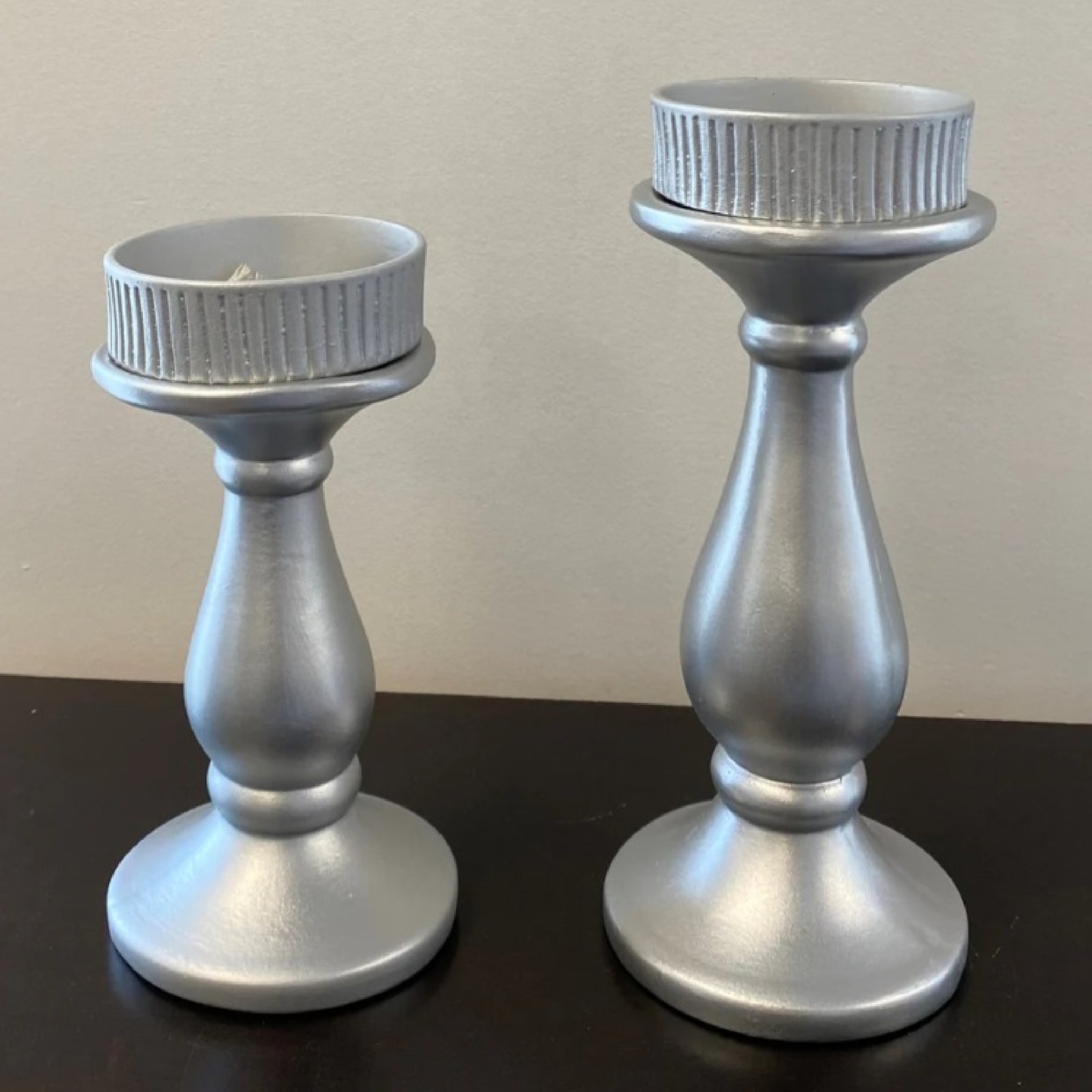 Chess Pawn Style Candle Holder Set
