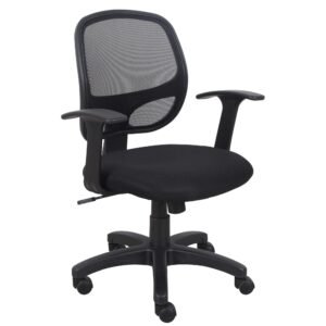 Liza Office Chair – Black & Cream