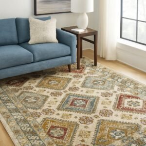 Rohana Area Rug – Cream/Grey/Taupe