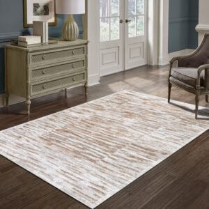 Novolin Area Rug – Grey / Cream / Beige