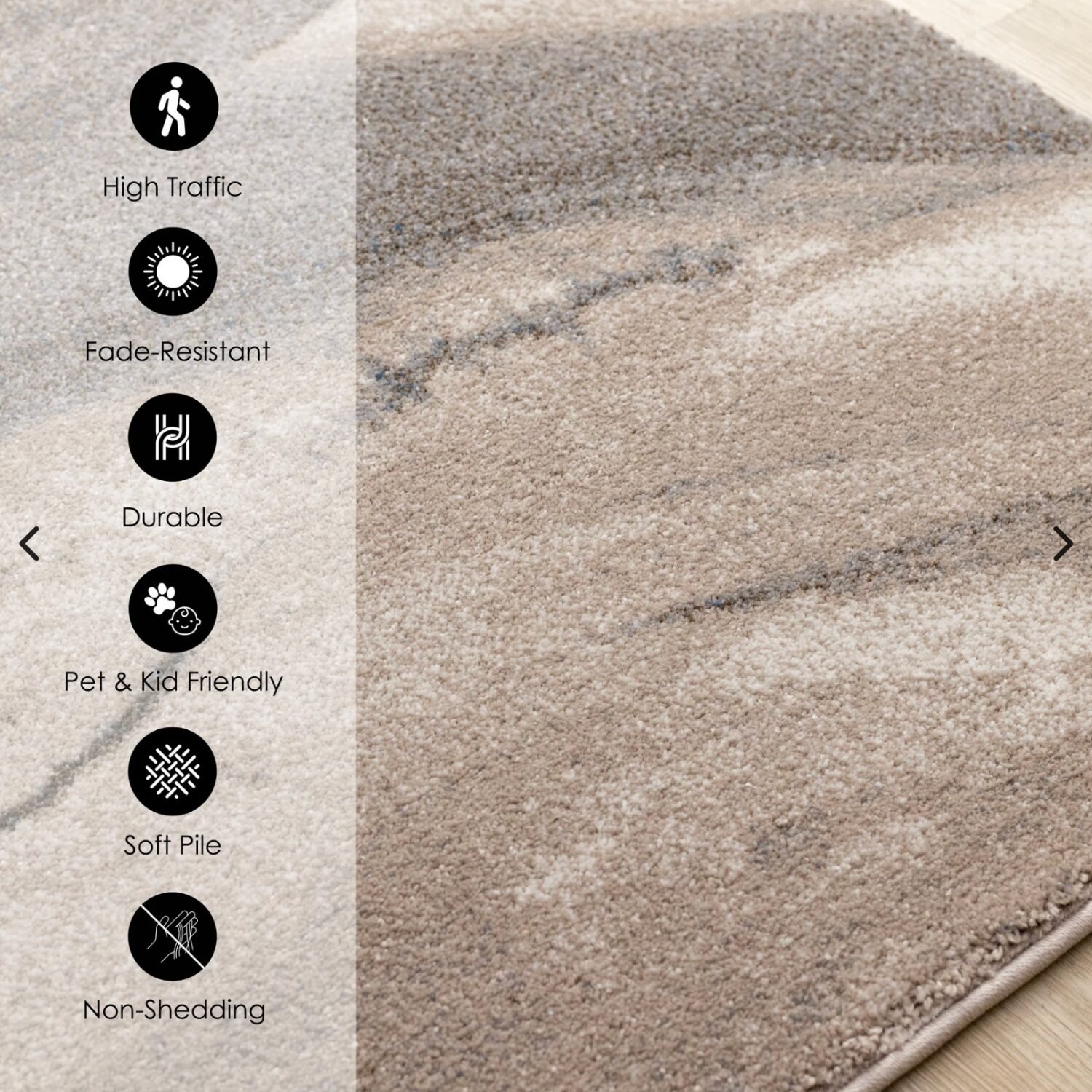 Kalora Shade L001-7616 Area Rug | Stain Resistant Heatset Polypropylene Rug