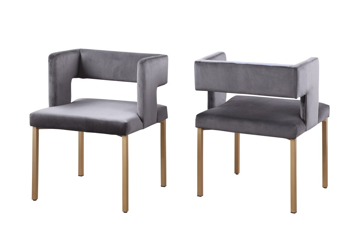 Anthony Dining Chair – Beige / Grey - Image 2