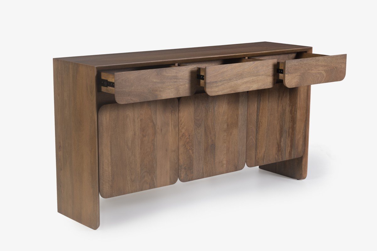 Antonio Storage Cabinet Dark Oak | Solid Wood Storage Cabinet