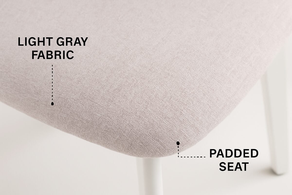 Modern Dining Chair – Cream - Image 8