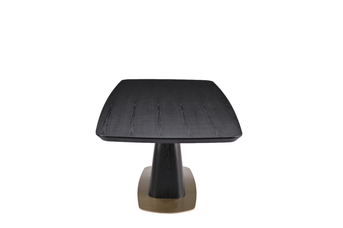 Buy Black Modern Dining Table with Gold Base | Infinity Furniture Mississauga