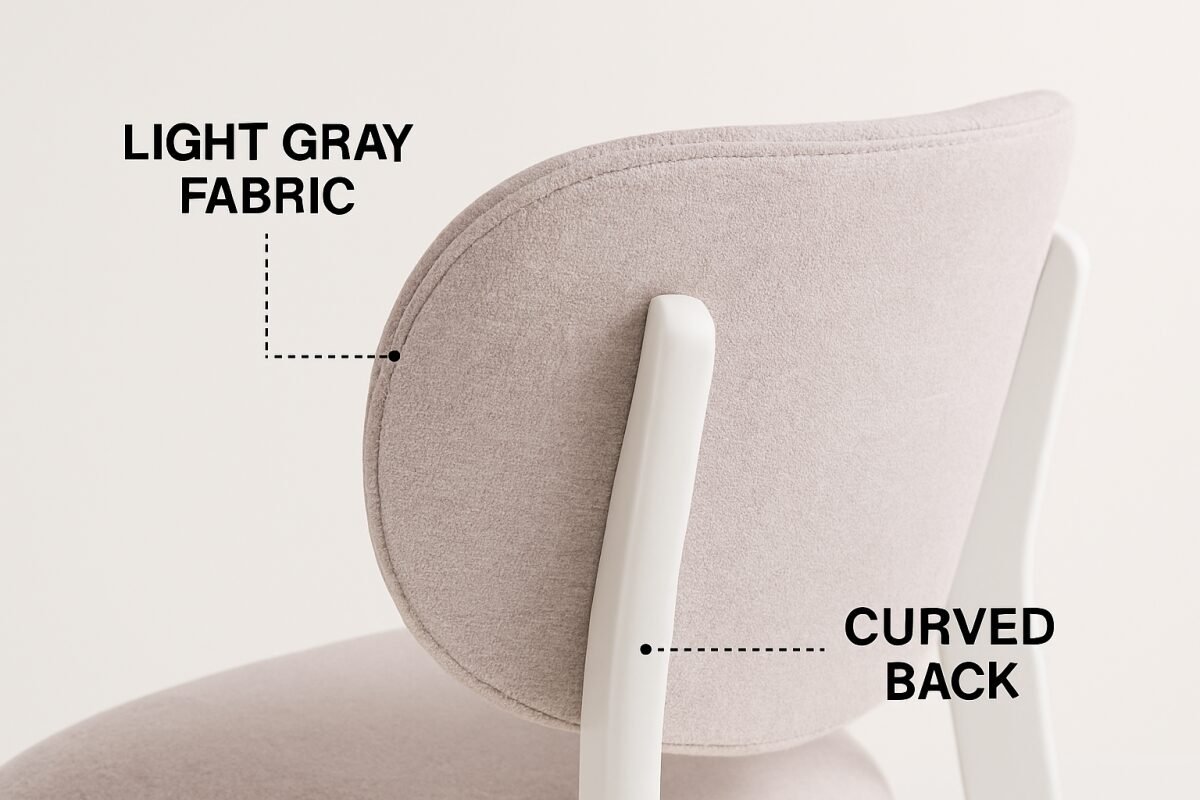 Modern Dining Chair – Cream - Image 9