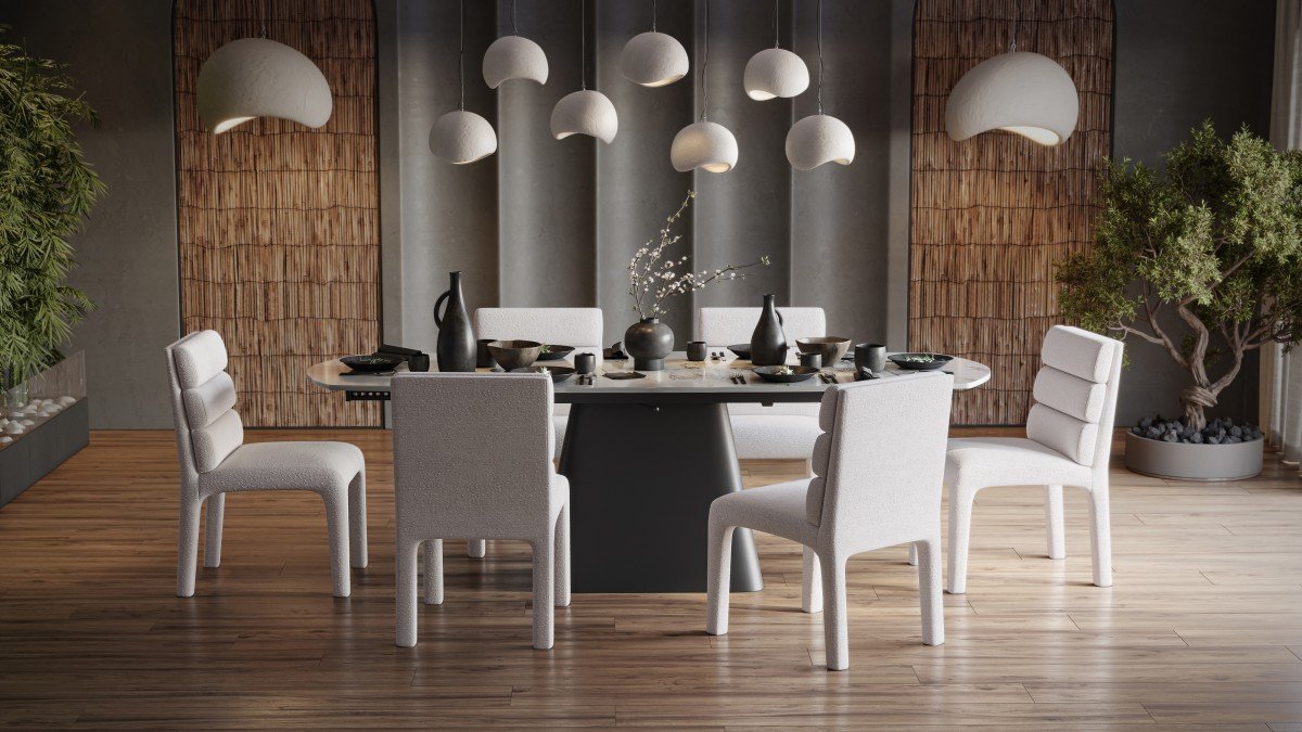 Salomi Dining Chair – Black / Cream - Image 4