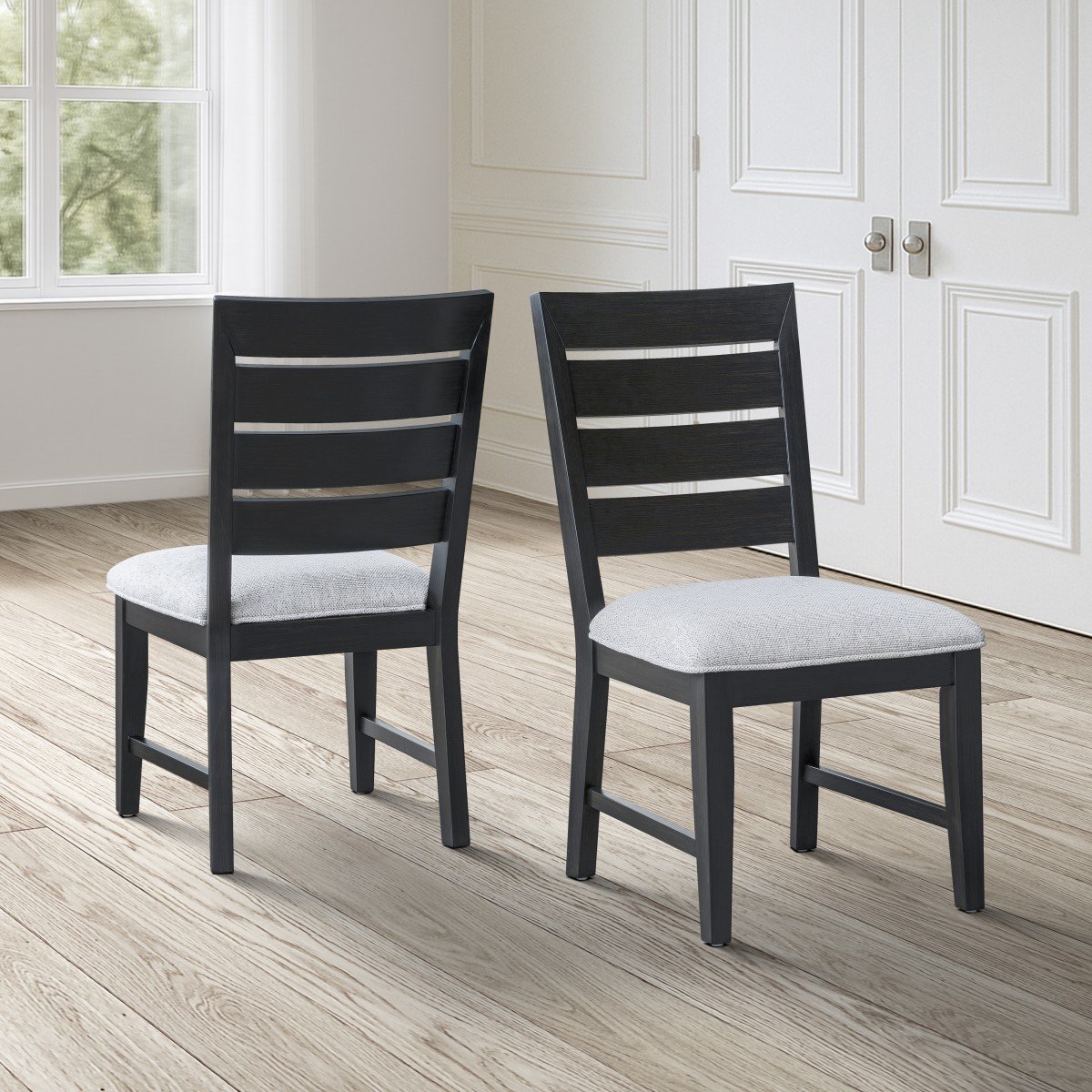 Ottilie Dining Chair Natural/ Black - Image 3