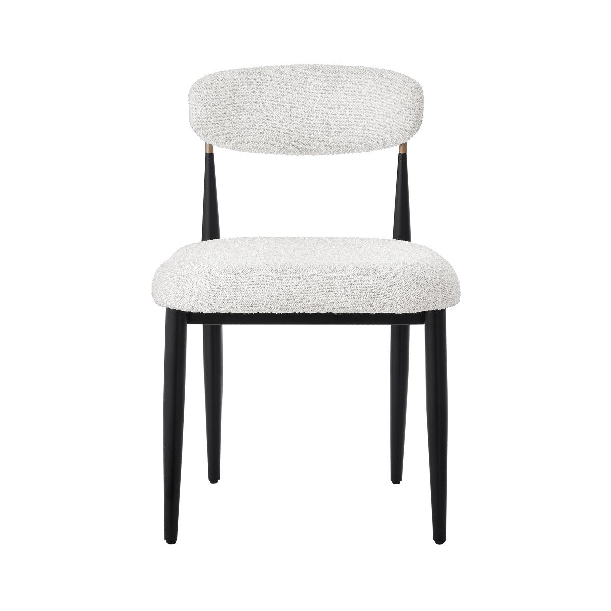 Modern Dining Chair – Black / White - Image 3