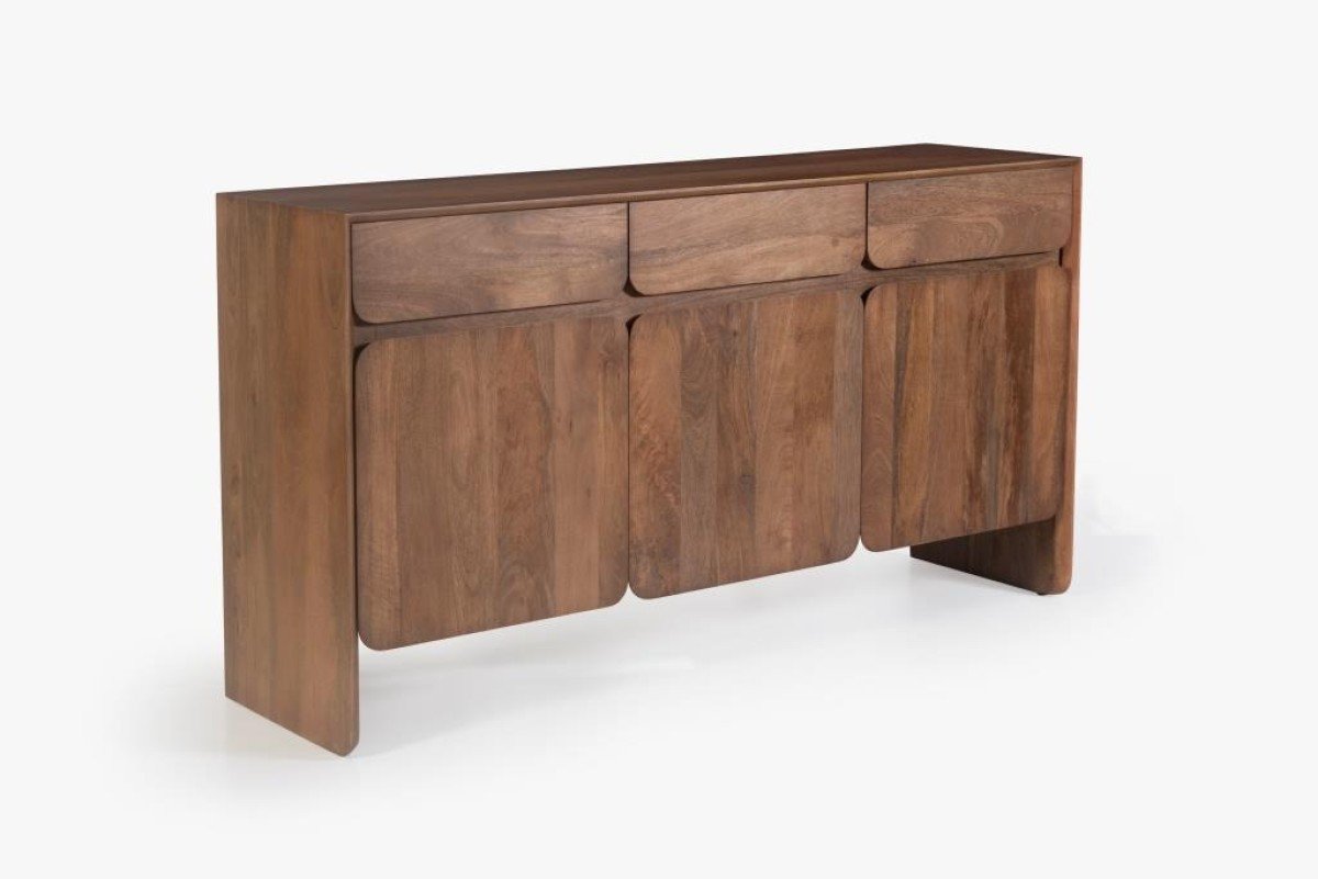 Antonio Storage Cabinet Dark Oak | Solid Wood Storage Cabinet