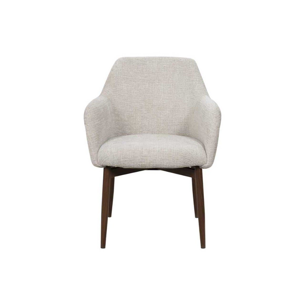 Dining Chair – Walnut / Beige Bouclé - Image 4
