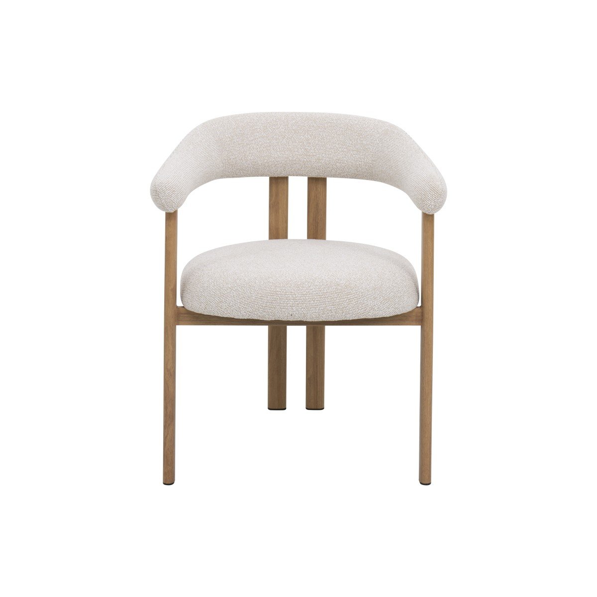 Dining Chair Oak Beige Bouclé | Infinity Furniture Mississauga