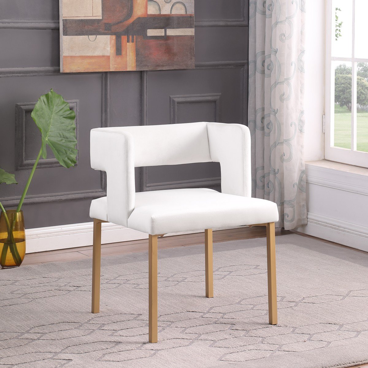 Anthony Dining Chair – Beige / Grey