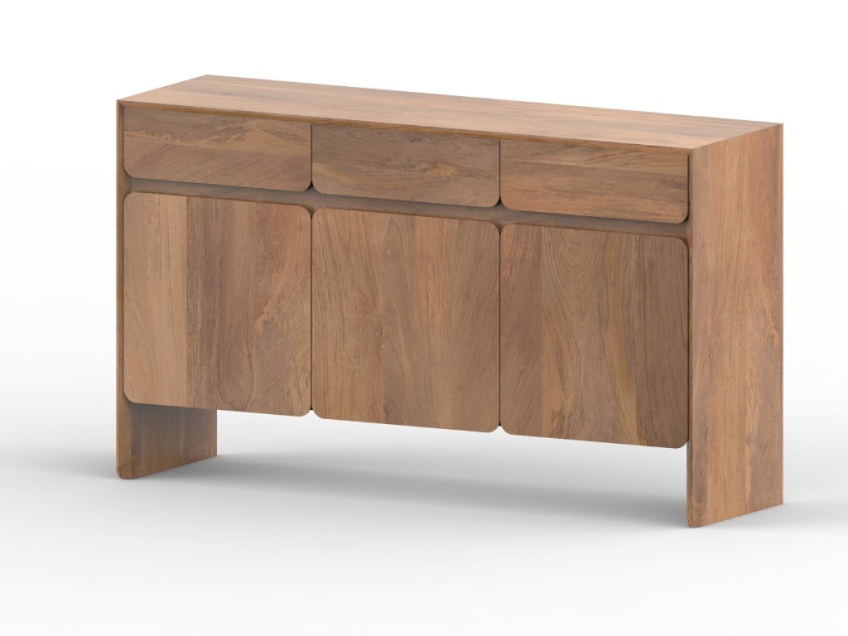 Antonio Storage Cabinet Dark Oak | Solid Wood Storage Cabinet