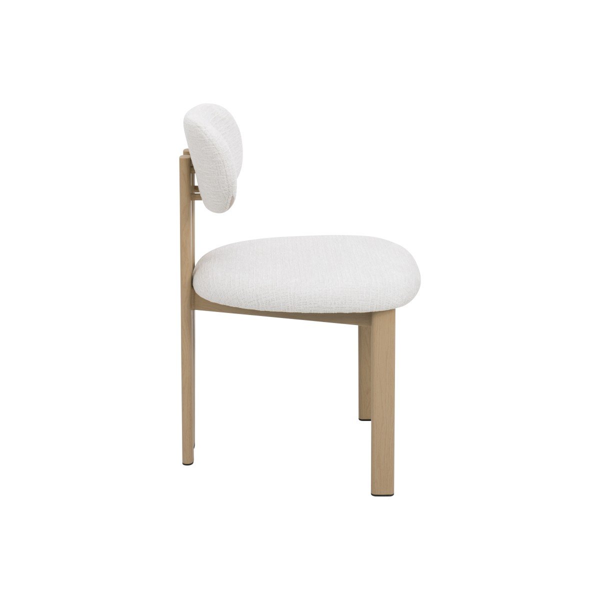 Dining Chair – Oak / Ivory Bouclé - Image 5