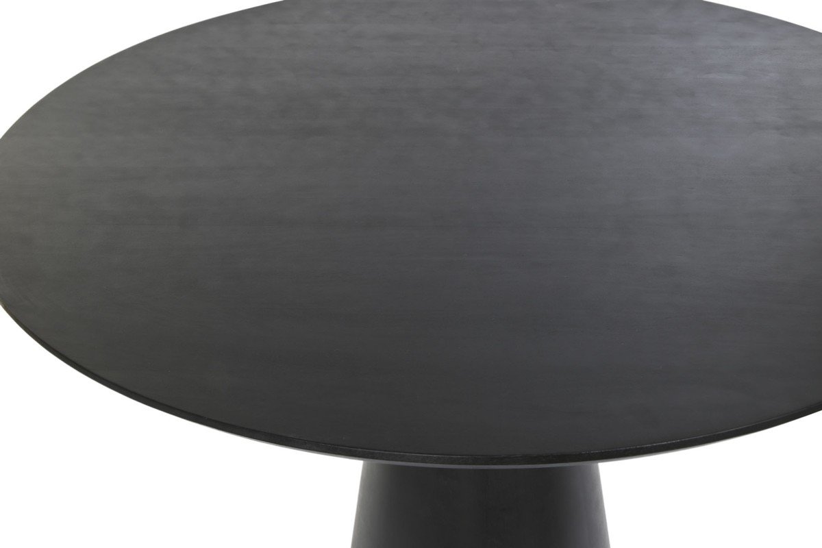 Buy Black Round Dining Table with Gold Accents | Infinity Furniture Mississauga