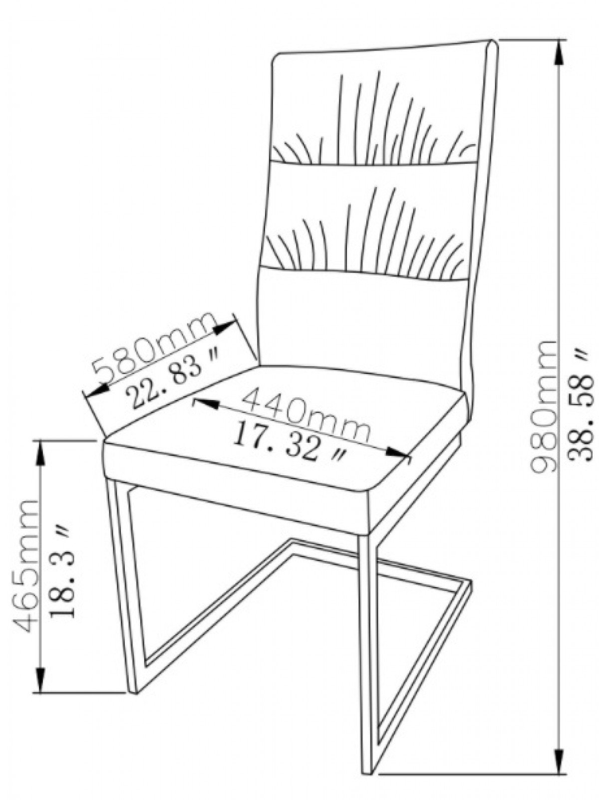 Contemporary Dining Chair - Image 6