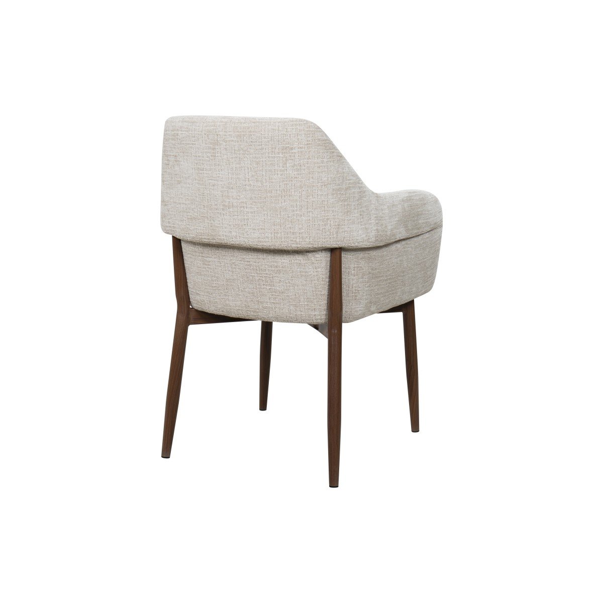 Dining Chair – Walnut / Beige Bouclé - Image 6