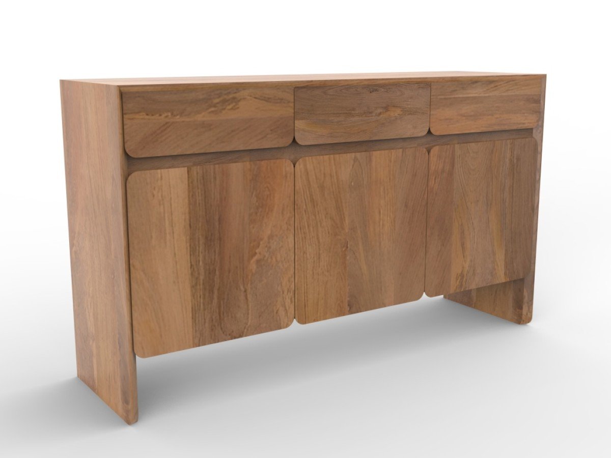 Antonio Storage Cabinet Dark Oak | Solid Wood Storage Cabinet