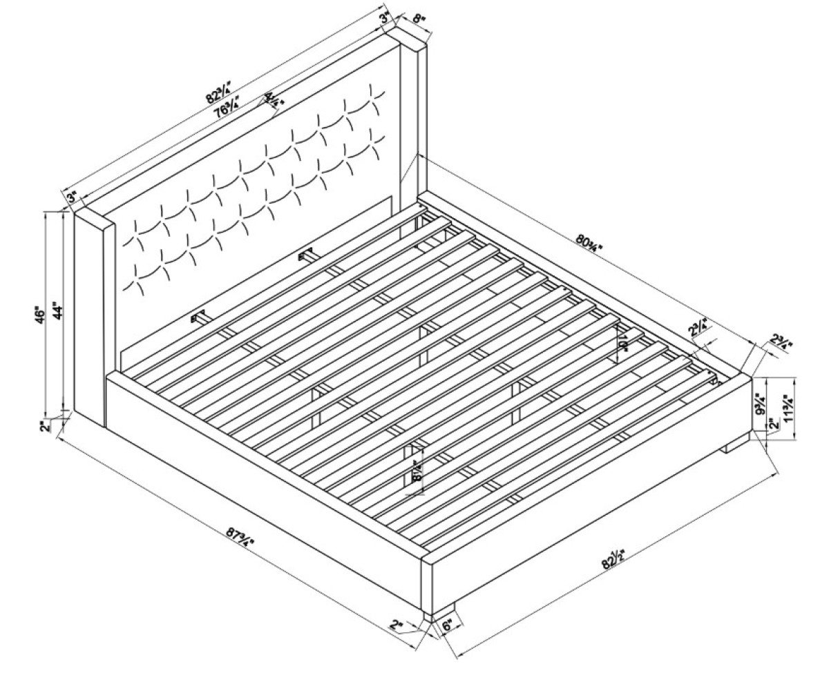 Buy Beige Upholstered Bed Frame King & Queen