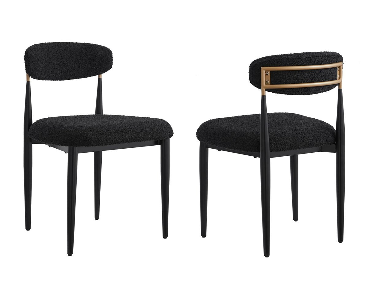 Modern Dining Chair – Black / White - Image 7