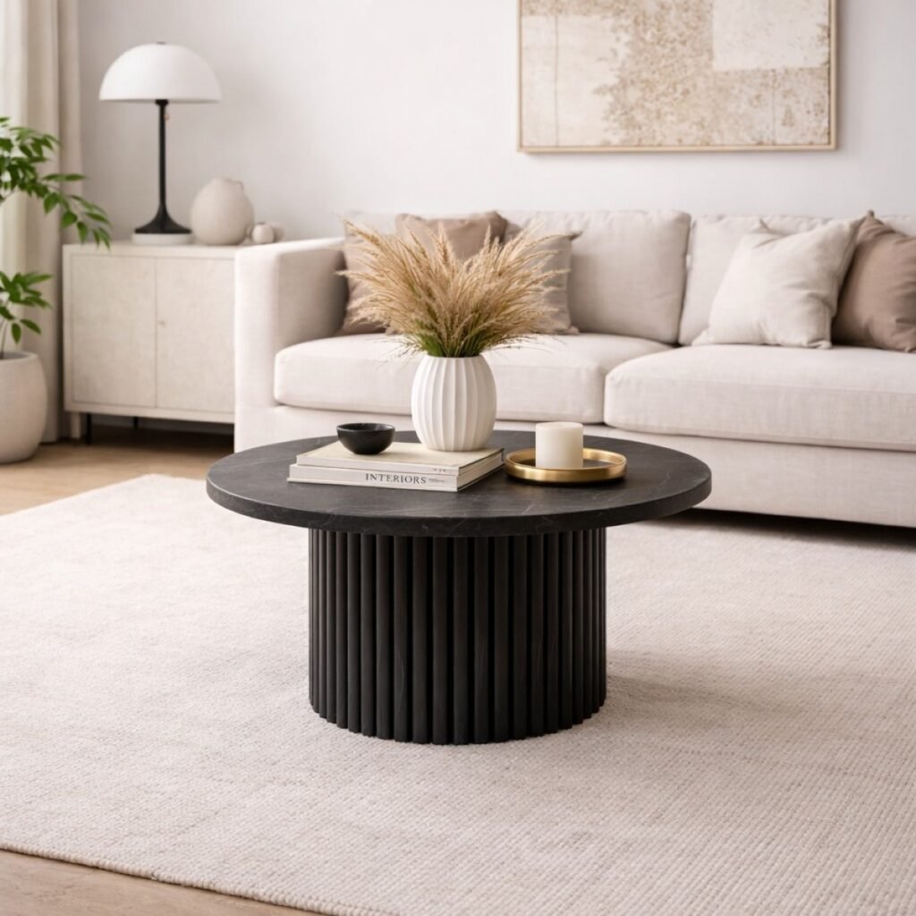 Buy Marble Top Coffee Table Wood Base | Infinity Furniture Mississauga