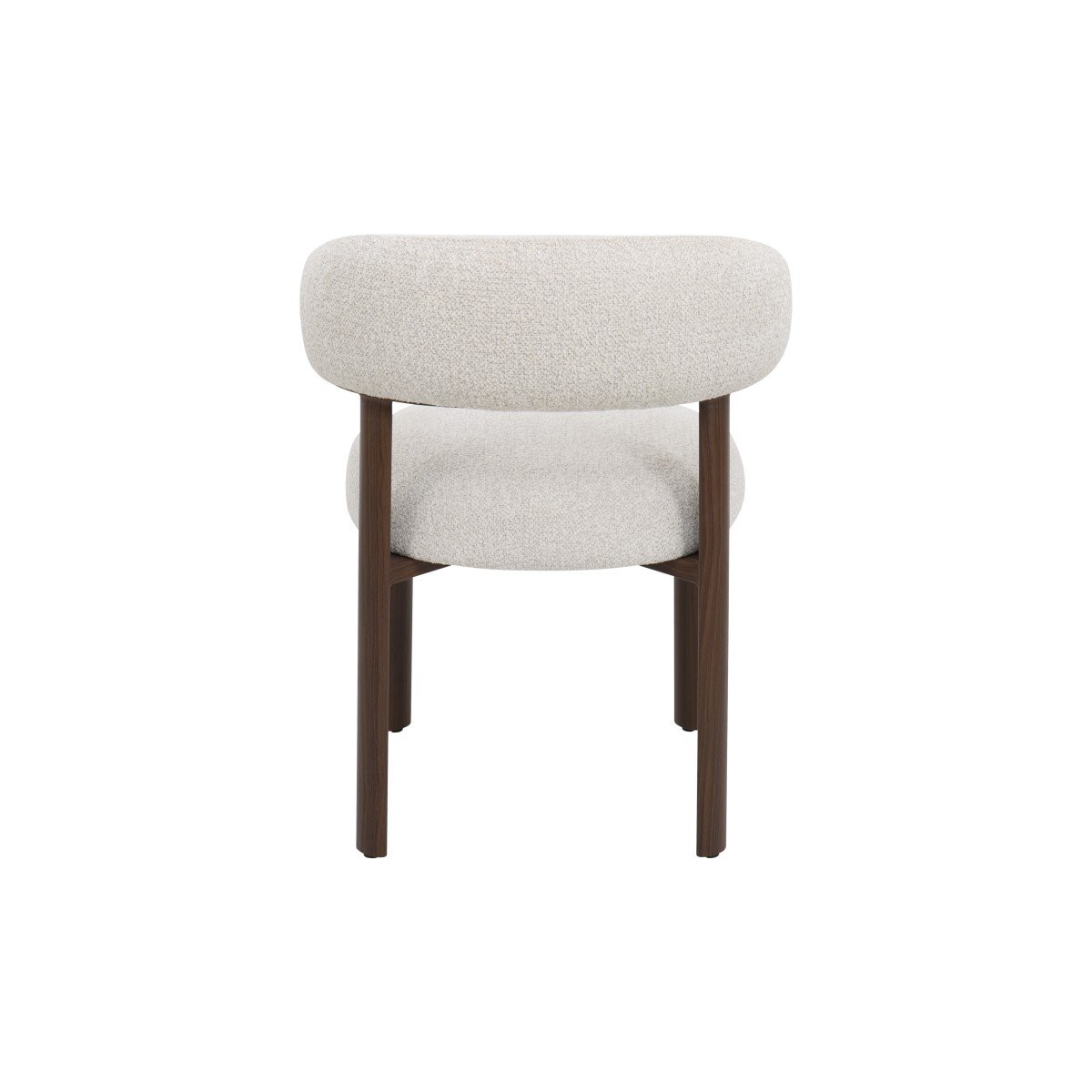 Dining Chair – Walnut / Beige Bouclé - Image 5