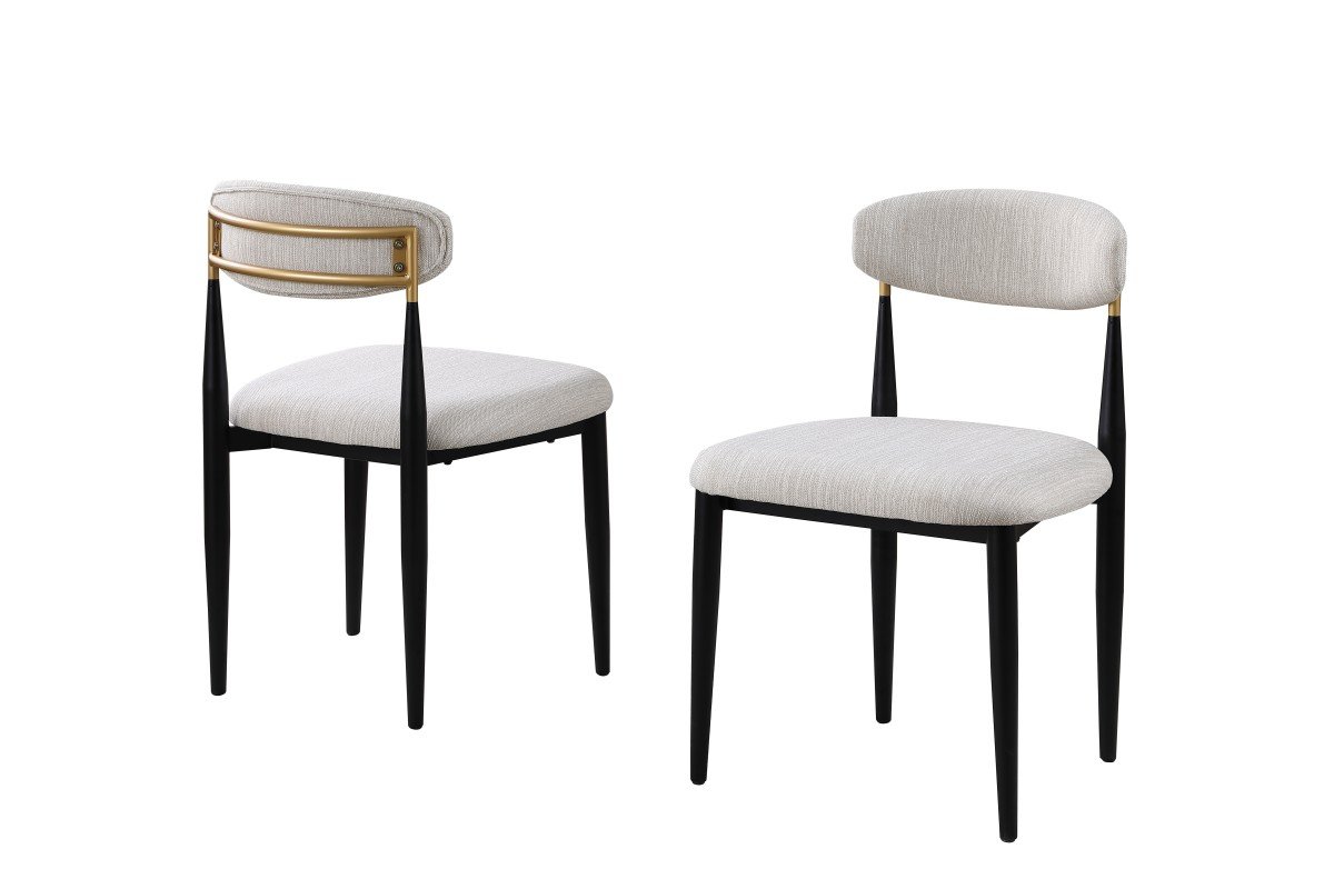 Modern Dining Chair – Black / White - Image 8