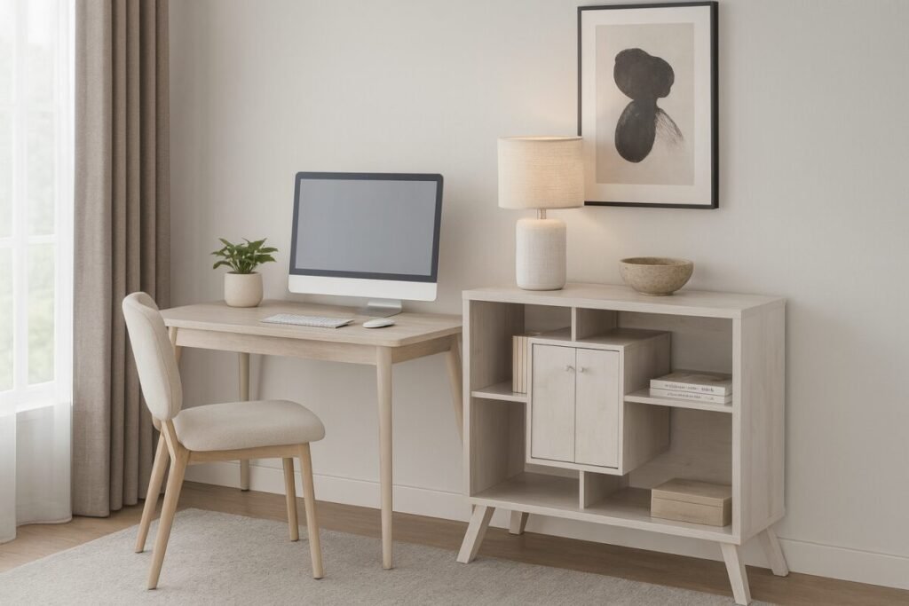 white oak buffet server with storage