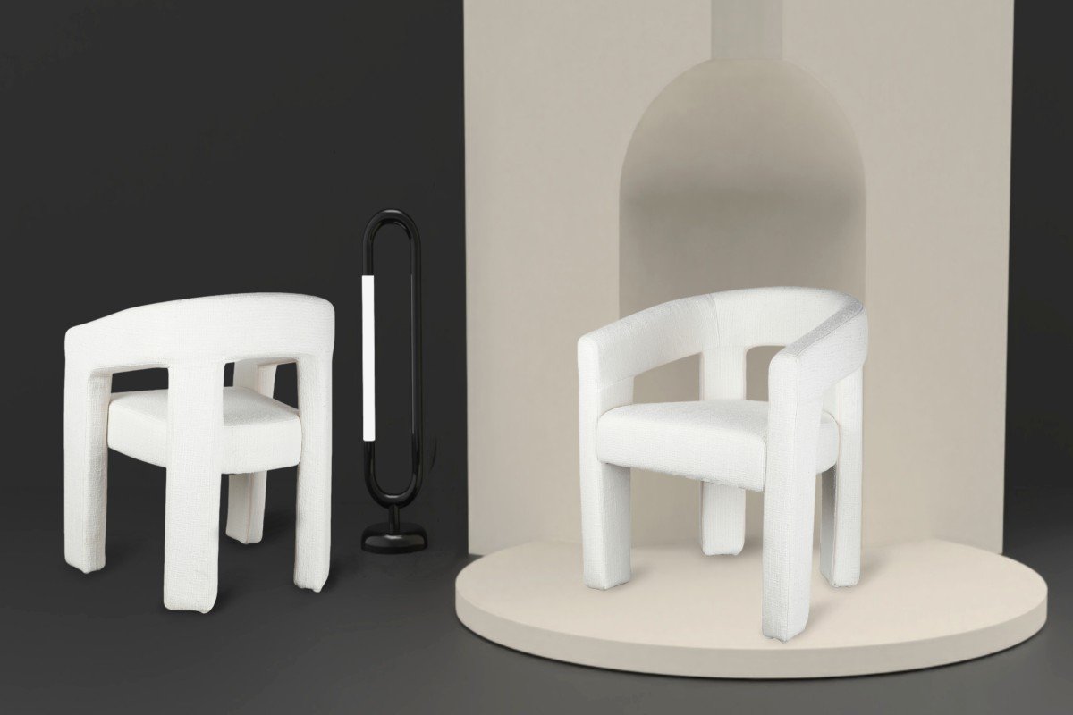 Bella Dining Chair White - Image 9