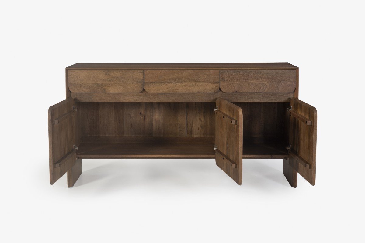 Antonio Storage Cabinet Dark Oak | Solid Wood Storage Cabinet