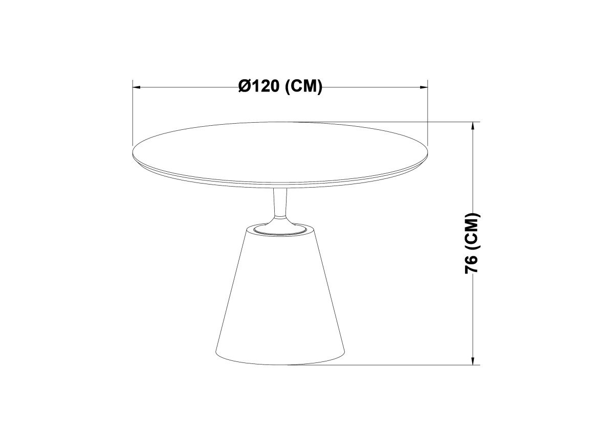 Buy Black Round Dining Table with Gold Accents | Infinity Furniture Mississauga