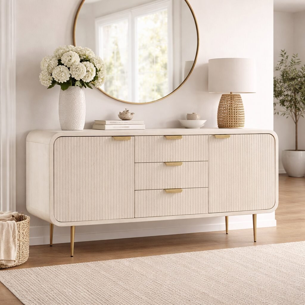 Buy White Storage Cabinet with Drawers | Infinity Furniture Mississauga