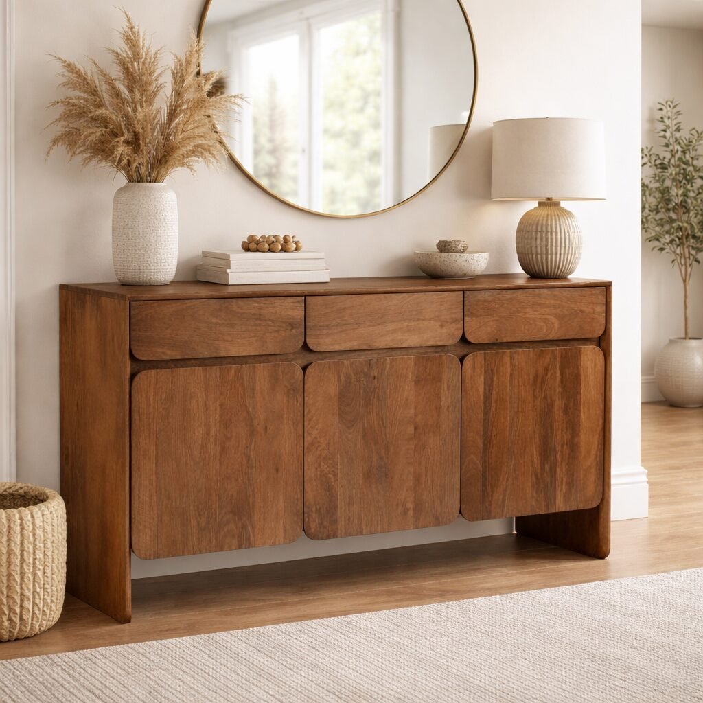 Buy Dark Oak Storage Cabinet with Drawers | Infinity Furniture Mississauga